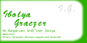 ibolya graczer business card